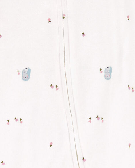 بيجامات نوم وترفيه قطنية بسحاب ثنائي الاتجاه على شكل بومة للبنات HKr-K0021