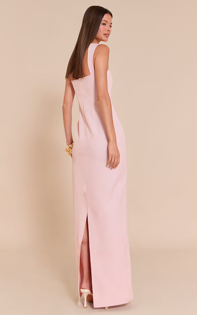Blush Tailored Woven Strappy Maxi Dress HKr-0010