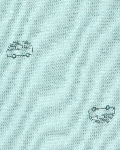 طقم ملابس داخلية بدون أكمام بطبعة محيطية للأولاد الصغار (5 قطع) HKr-K0009