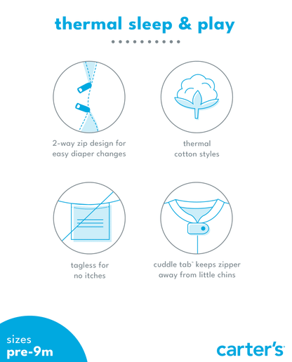 Baby Floral 2-Way Zip Ribbed Sleep & Play Pajamas HKr-K0018