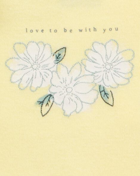 طقم ملابس داخلية ليمونية بأكمام قصيرة للبنات الصغيرات (عبوة من 5 قطع) HKr-K0008