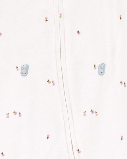 بيجامات نوم وترفيه قطنية بسحاب ثنائي الاتجاه على شكل بومة للبنات HKr-K0021 