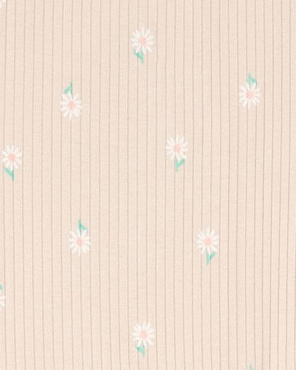 فستان أطفال بأكمام قصيرة مزهر - زهري HKr-K0035