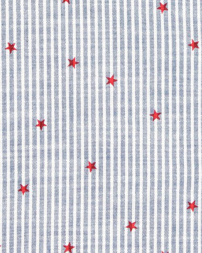 قميص أطفال بأزرار ونجوم وخطوط HKr-K0038