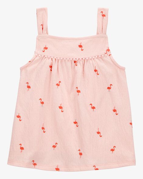 Baby Flamingo Pom Pom Tank HKR-K0005