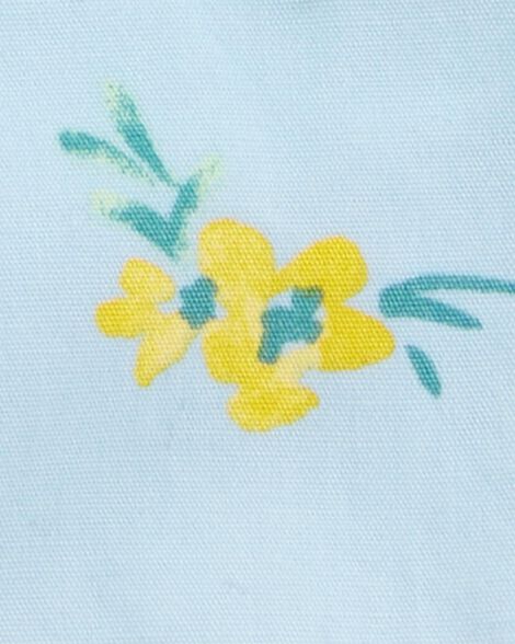 شورتات زهرية للبنات الصغار - أزرق HKr-K0030