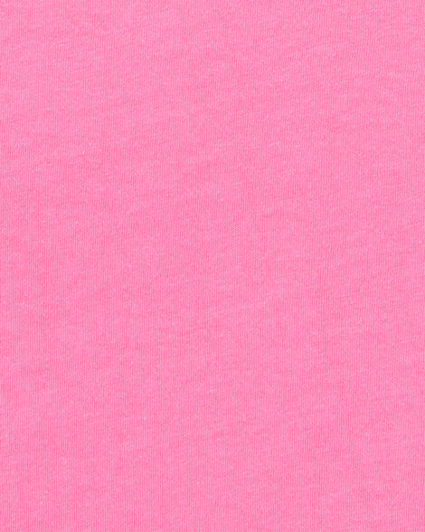 بلوزة عصرية بأكمام قصيرة للأطفال الصغار - وردي HKr-K0029