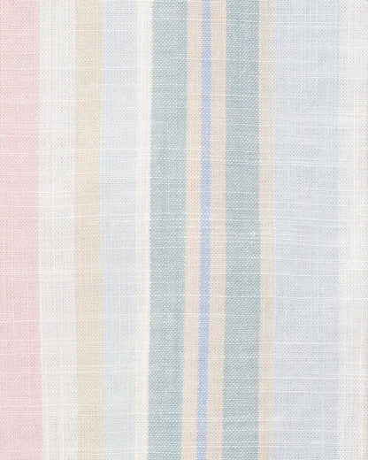 قميص مخطط منسوج بأكمام طويلة وأزرار للأطفال الصغار HKr-K0031